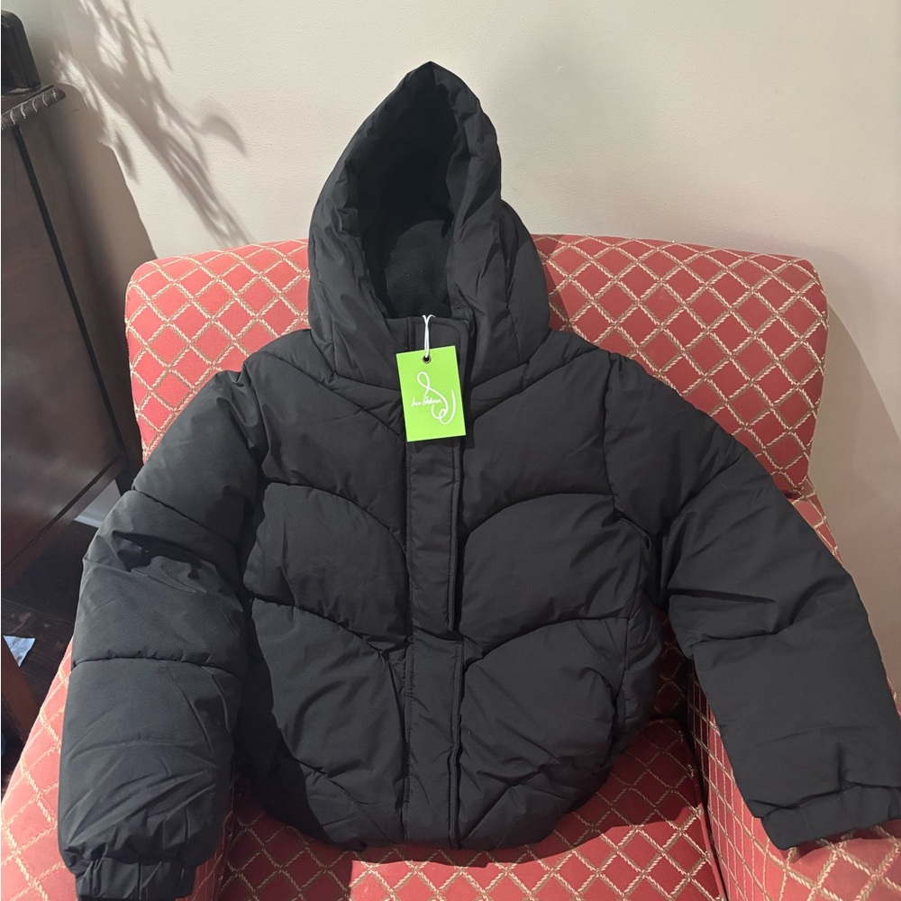 Sam Edelman Kids Black Hooded Puffer Coat